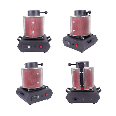 Red Vacuum Induction 1.5kw Mini Gold Melting Furnace